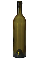 Premium Heavy Claret/Bordeaux wine bottle, Antique Green - SPI-1906 AG
