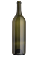 Standard Claret/Bordeaux wine bottle, Antique Green - SPI-1003 AG
